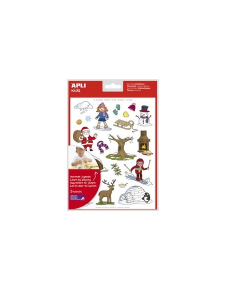 BLISTER 3 HOJAS GOMETS INVIERNO AUTOADHESIVOS