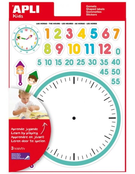 BLISTER 3 HOJAS GOMETS LAS HORAS AUTOADHESIVOS