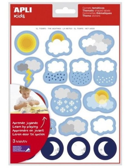 BLISTER 3 HOJAS GOMETS EL TIEMPO AUTOADHESIVOS