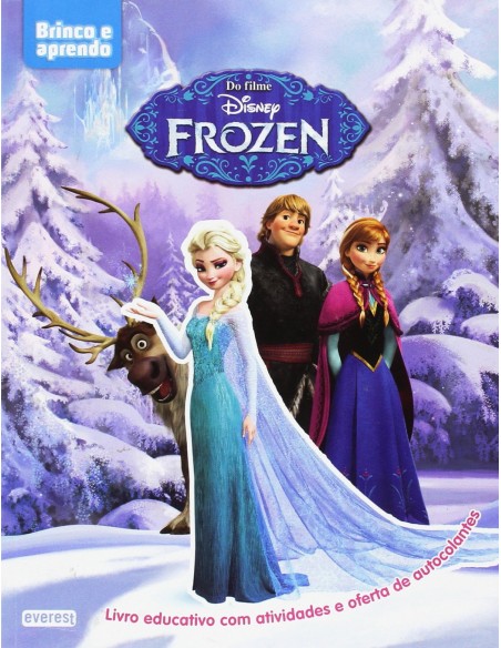 FROZEN LIVRO EDUCATIVO COM ATIVIDADES E OFERTA DE AUTOCOLANTES