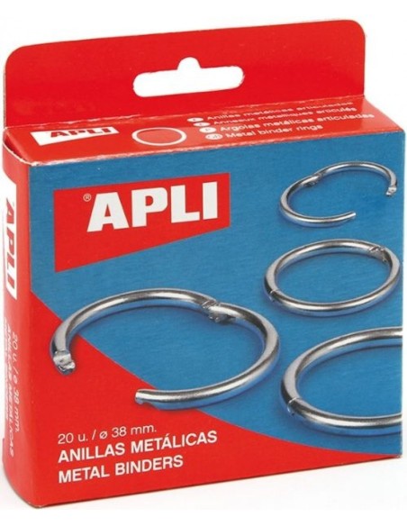C 20 ANILLAS METALICAS 20MM ARTICULADAS APLI