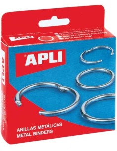 C 10 ANILLAS METALICAS 46MM ARTICULADAS APLI