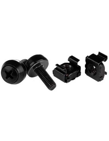 Paquete de 50 Tornillos y Tuercas Enjauladas Cage Nuts M5x12mm - Negro