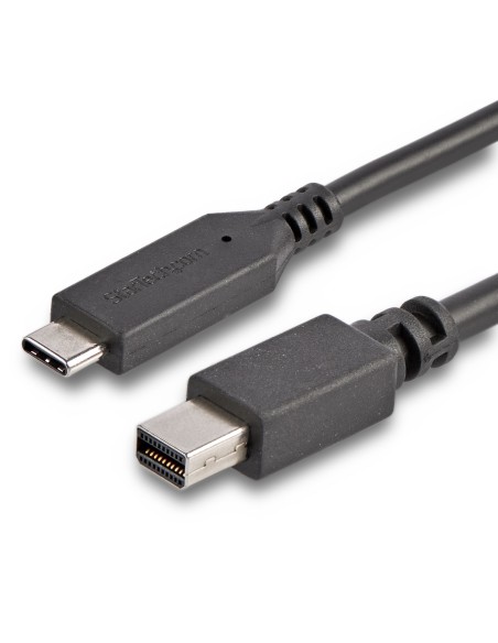 Cable 1,8m USB-C a Mini DisplayPort - 4K 60Hz - Black - Adaptador USB 3.1 Tipo C a mDP