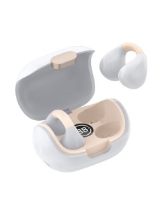 CL8434847074214 auricular y casco Auriculares Inalámbrico Clip de oreja Llamadas/Música Bluetooth Oro, Blanco