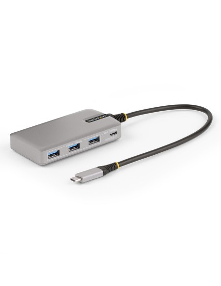 Hub Ladrón USB-C de 4 Puertos con Modo Alt de DP para USB-C y Salida de Vídeo de 4K 60Hz - 3x USB-A - 1x USB Tipo C - PD 100W - 