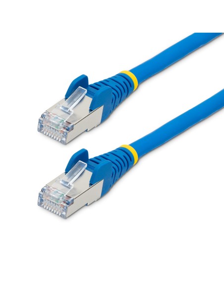 Cable de 10m de Red Ethernet CAT6a - Azul - Low Smoke Zero Halogen (LSZH) - 10GbE - 500MHz - PoE++ de 100W - Snagless sin Pestil