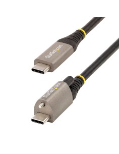 Cable de 50cm USB-C con Tornillo Superior de Fijación -10Gbps - Cable Tipo C USB 3.2 Gen 2 - con Carga por Entrega de Alimentaci