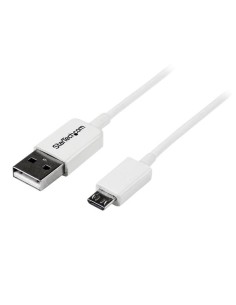 Cable Adaptador 1m USB A Macho a Micro USB B Macho para Teléfono Móvil Smartphone - Blanco
