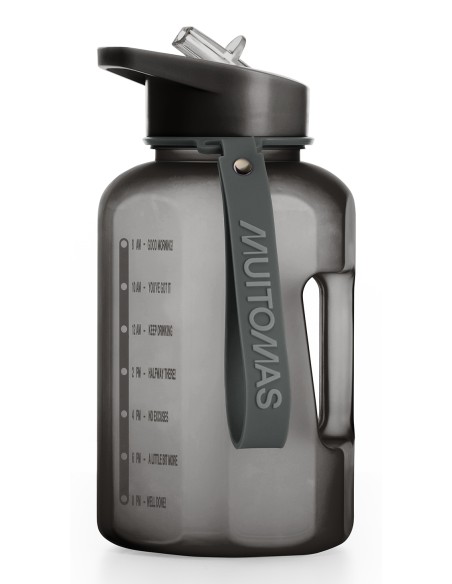 WBOTTLE1200BK botella y recipiente de viaje 1200 ml Plástico Botella de goteo