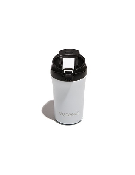 WBOTTLETH350WH taza de viaje 350 ml Negro, Blanco Acero inoxidable