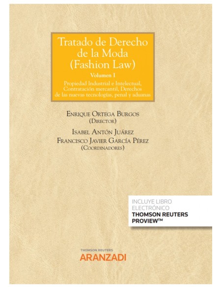 Tratado de Derecho de la Moda Fashion Law Papel e book