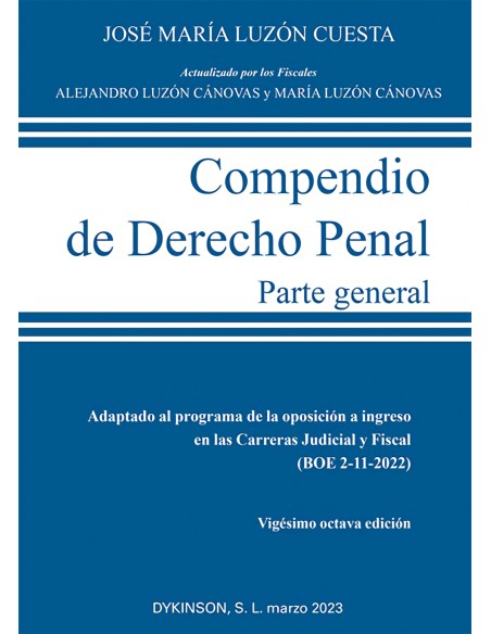 Compendio de Derecho Penal Parte General