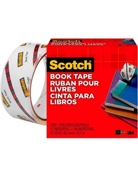 SCOTCH CINTA ADHESIVA 845 PARA REPARACIÓN DE LIBROS 38,1MMX13,7M PP TRANSPARENTE