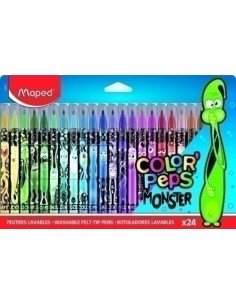 ROTUL. MAPED COLOR´PEPS MONSTER EST. 24 - Pack de 12 unidades