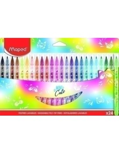 MAPED ROTULADORES MINI CUTE COLORES SURTIDOS EN ESTUCHE DE 24