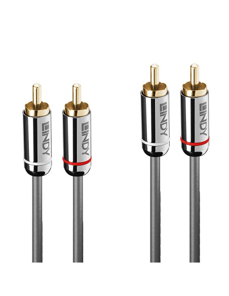 35345 cable de audio 1 m 2 x RCA Antracita