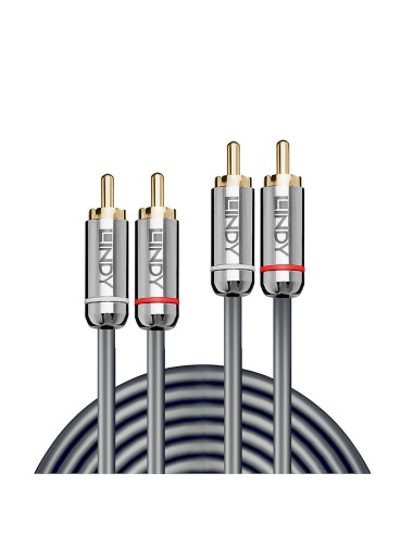 35345 cable de audio 1 m 2 x RCA Antracita