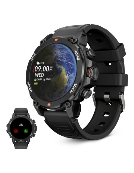 Explorer 3,63 cm (1.43") AMOLED Digital Pantalla táctil Negro GPS (satélite)