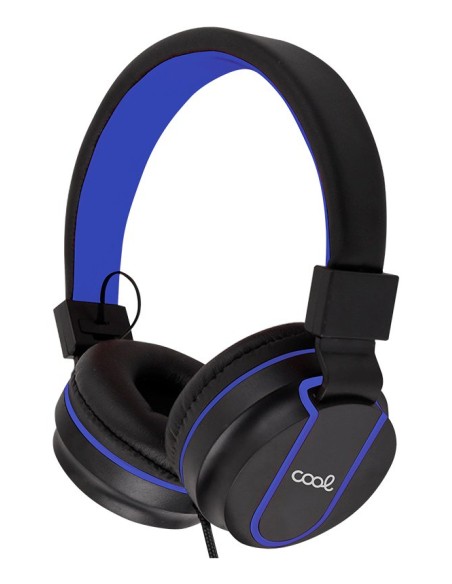 AURICULARES COOL TORONTO BLACK-BLUE Diadema Juego Negro, Azul