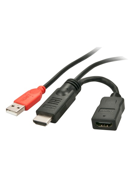 41080 Adaptador gráfico USB Negro, Rojo