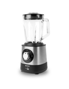 BAT-SS-5585 licuadora 1,5 L Batidora de vaso 1500 W Negro, Acero inoxidable