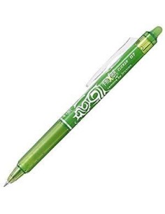 BOLIGRAFO RETR. PILOT FRIXION CLICKER 0.7MM LIMA - Pack de 12 unidades - BLRT-FR7-LG