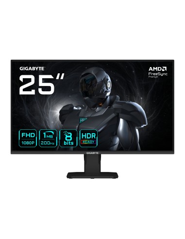 GS25F2 Monitor Gaming 25" FHD - 1920 x 1080, 200Hz, 1ms, 300 cd/m², Display HDR 10, HDMI 2.0, DisplayPort 1.4