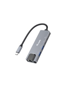 133496 Adaptador multifunción 5 en 1, 2,5 GbE, USB-A x 2, USB-C x 1, USB-C , 100 W USB PD
