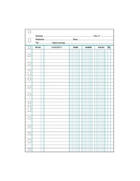 FINOCAM RECAMBIO MULTITALADRO CUENTAS CORRIENTE FOLIO 3016