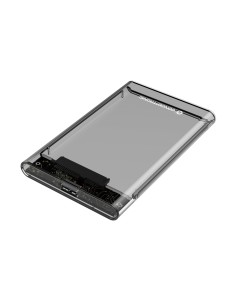 DANTE03T caja para disco duro externo Carcasa de disco duro/SSD Transparente 2.5"