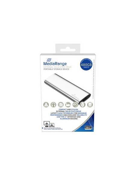 MR1102 unidad externa de estado sólido 480 GB USB Tipo C 3.2 Gen 2 (3.1 Gen 2) Plata