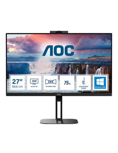 V5 Q27V5CW/BK pantalla para PC 68,6 cm (27") 2560 x 1440 Pixeles Quad HD LED Negro