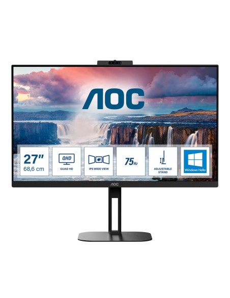 V5 Q27V5CW/BK pantalla para PC 68,6 cm (27") 2560 x 1440 Pixeles Quad HD LED Negro