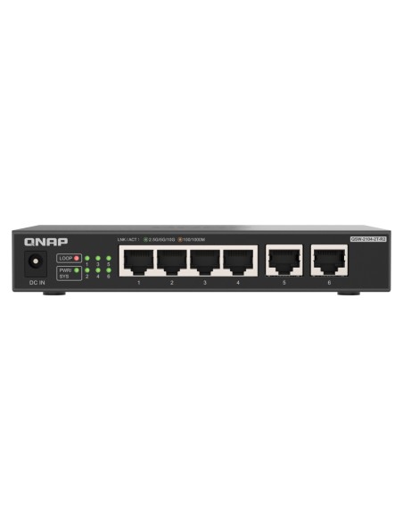 QSW-2104-2T-R2 switch No administrado 10G Ethernet (100/1000/10000) Escritorio Negro