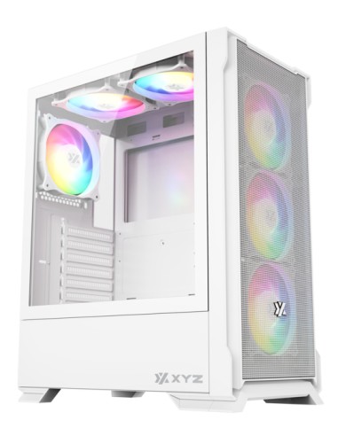 AIRONE 300 X, TORRE GAMING,MESH, ALTO FLUJO AIRE, 6x VENTILADORES, TYPO C, ATX, BLANCA