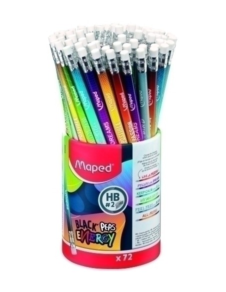 LAPIZ MAPED BLACK PEPS ENERGY - HB B/72