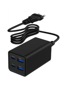 TA-UC-2A2C-PD65-01-BK cargador de dispositivo móvil Portátil, Smartphone Negro Corriente alterna Carga rápida Interior