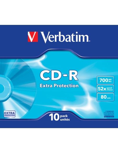 CD-R Extra Protection 700 MB 52x 10 pieza(s)