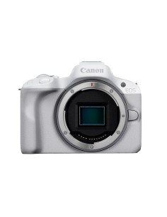 EOS R50, White + RF-S 18-45mm F4.5-6.3 IS STM Kit MILC 24,2 MP CMOS 6000 x 4000 Pixeles Blanco