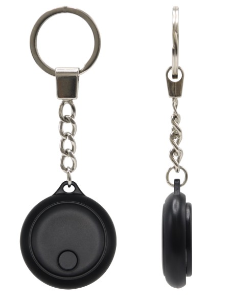 TA-TAG-01-BK llavero Negro, Gris 1 pieza(s)