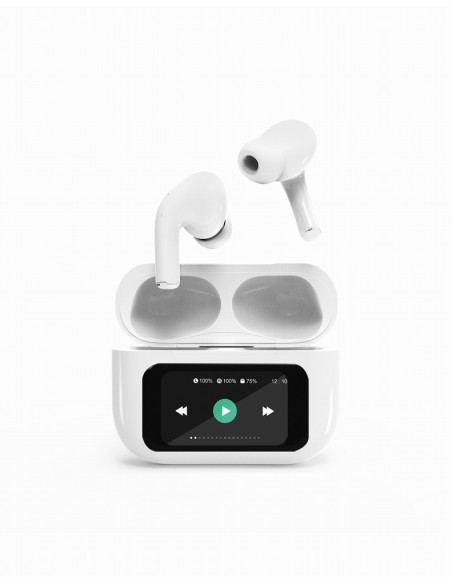 GMB Audio TWS-LCD-ANC-01-W auricular y casco Auriculares Inalámbrico Dentro de oído Llamadas/Música USB Tipo C Bluetooth Blanco