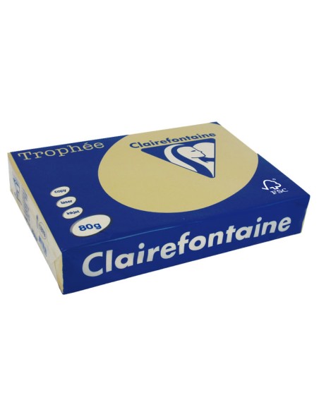 PAQ. 500H PAP. TROPHEE CLF SUAVE A4 80G CARAMELO