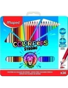 LAPICES COLOR MAPED STRONG METAL es.24 - Pack de 8 unidades