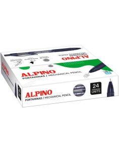 C 24 portaminas goma alpino dot pencil 05mm hb