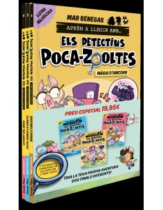 PACK Apren a llegir amb Els detectius Poca zooltes 45 i 6 En lletra MAJUS