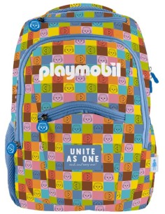 MOCHILA 3 COMPARTIMENTOS PLAYMOBIL UNITED 315X400X110MM
