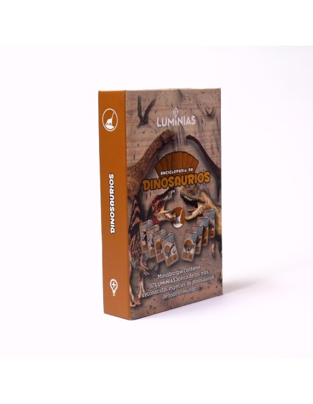 Enciclopedia de Dinosaurios Estuche con 32 cartas