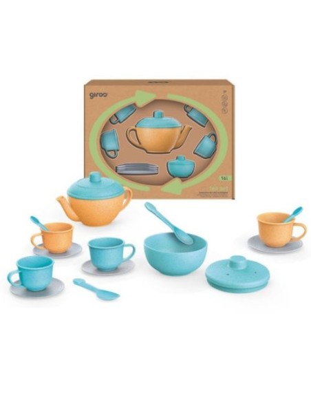 SET DE TE 16 PIEZAS BIO PLASTICO GIROS ECO