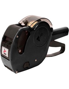 Set de etiquetadora mx2612 negra con 10 rollos naranja fluor